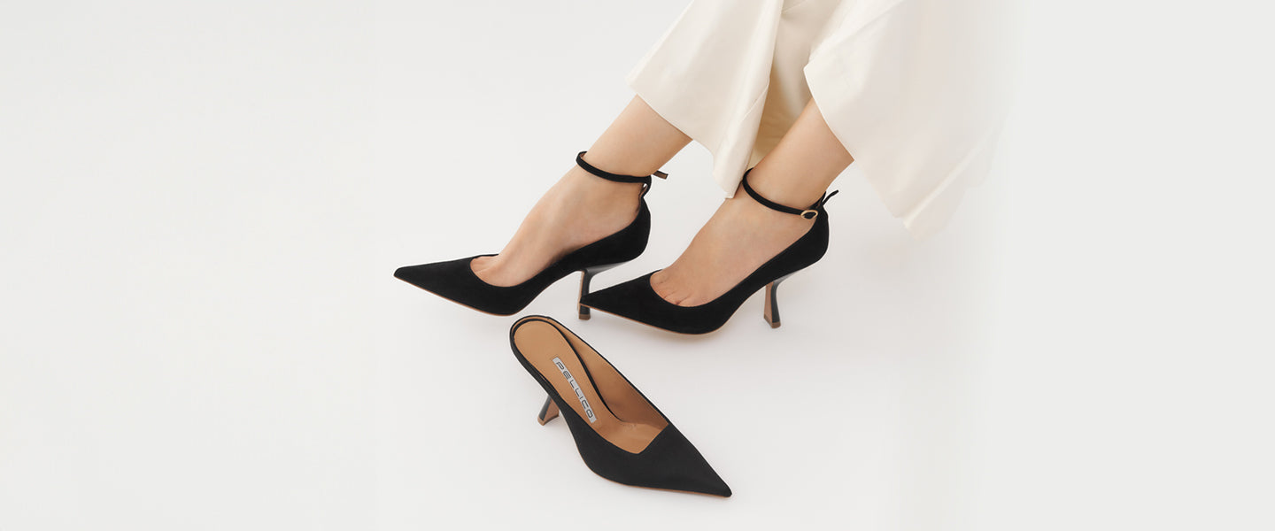 Pellico CUORE アンクルストラップパンプス　size:34 Modern & Sculptural “LACCATO” – AMAN ONLINE STORE
