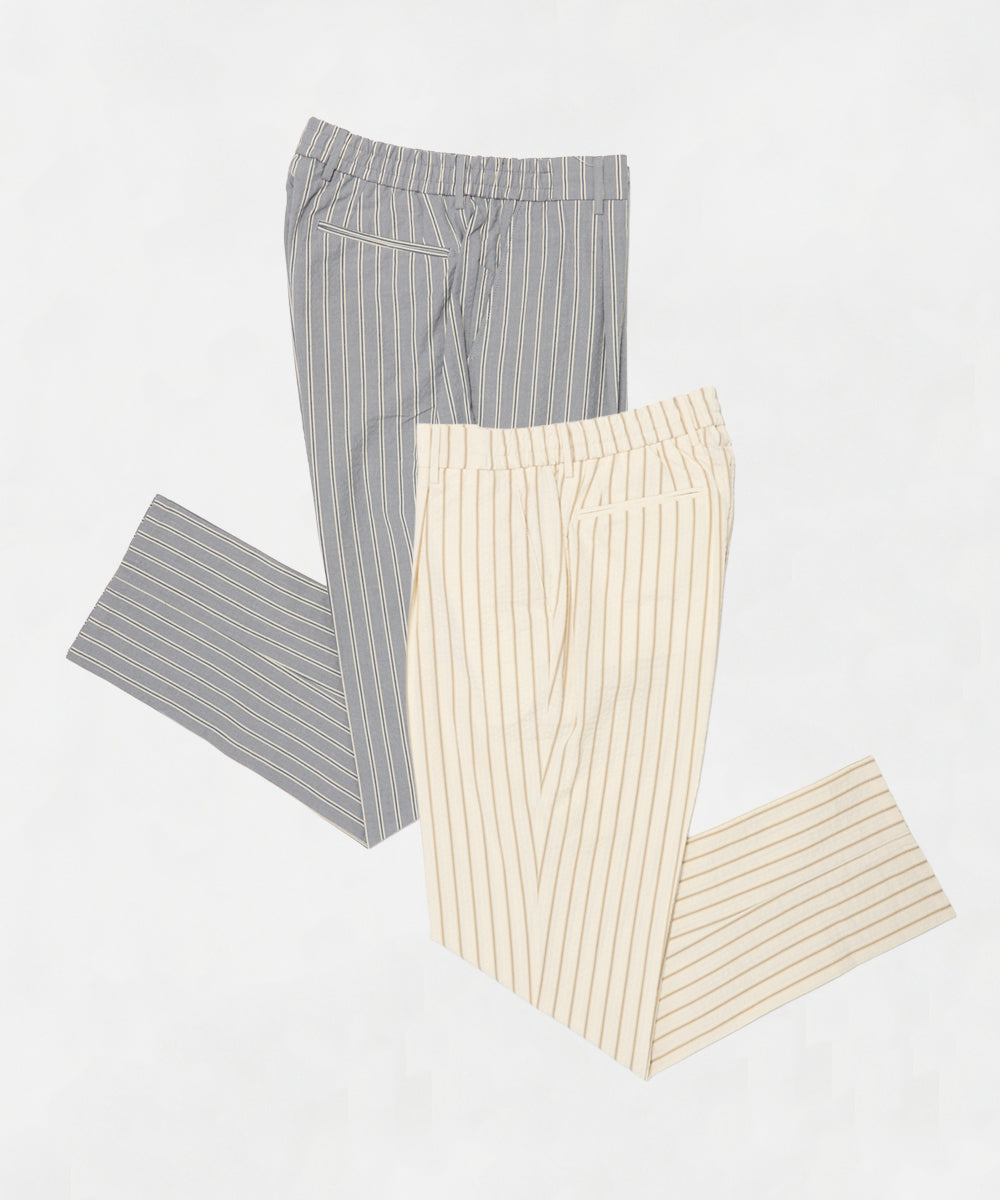 BERWICH | SAKE 1P GYM シアサッカー ドローコード付きパンツ TS1490