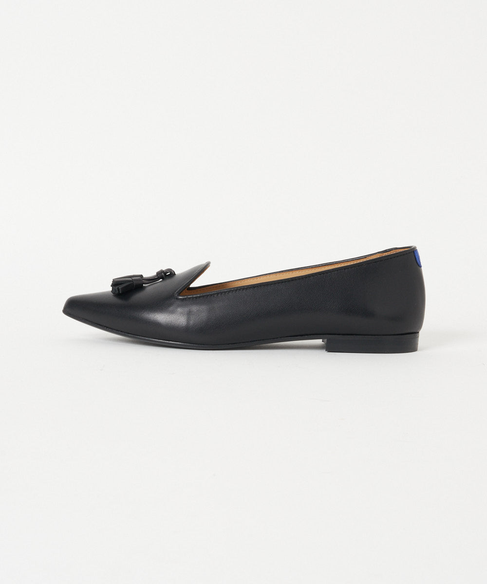 Chatelles | Francois Pointy Black Leather - アマンオンライン