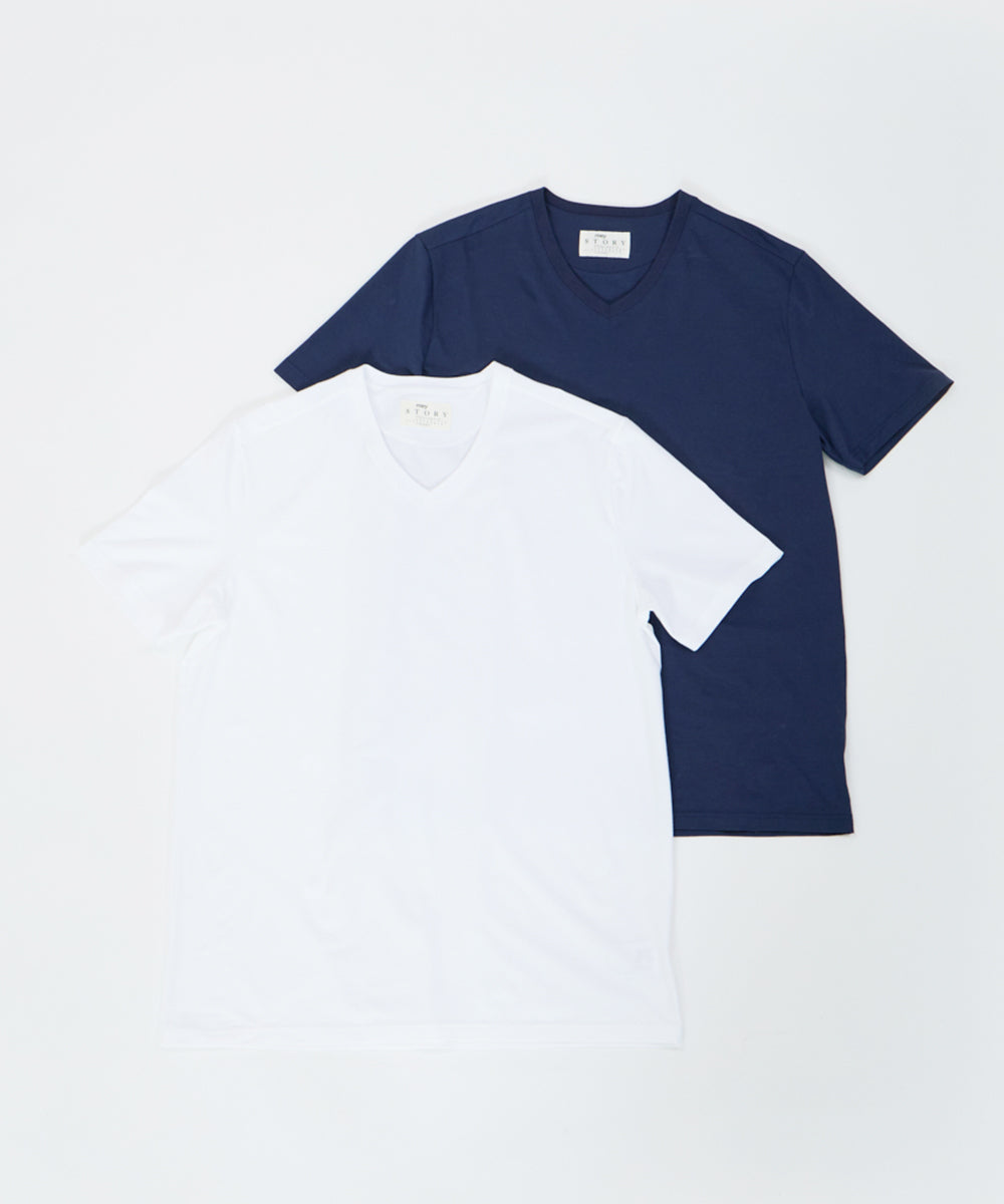 MEY STORY V-NECK T-SHIRT Tシャツ・カットソー AMAN ONLINE STORE