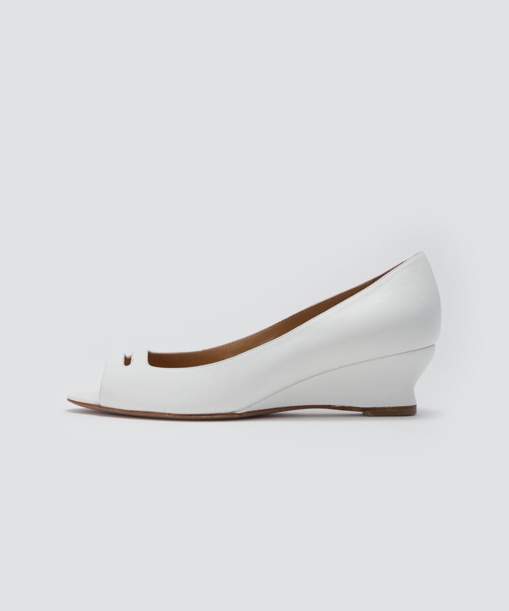 PELLICO | BETA アネッリ ウェッジソール パンプス 4.0cm WHITE