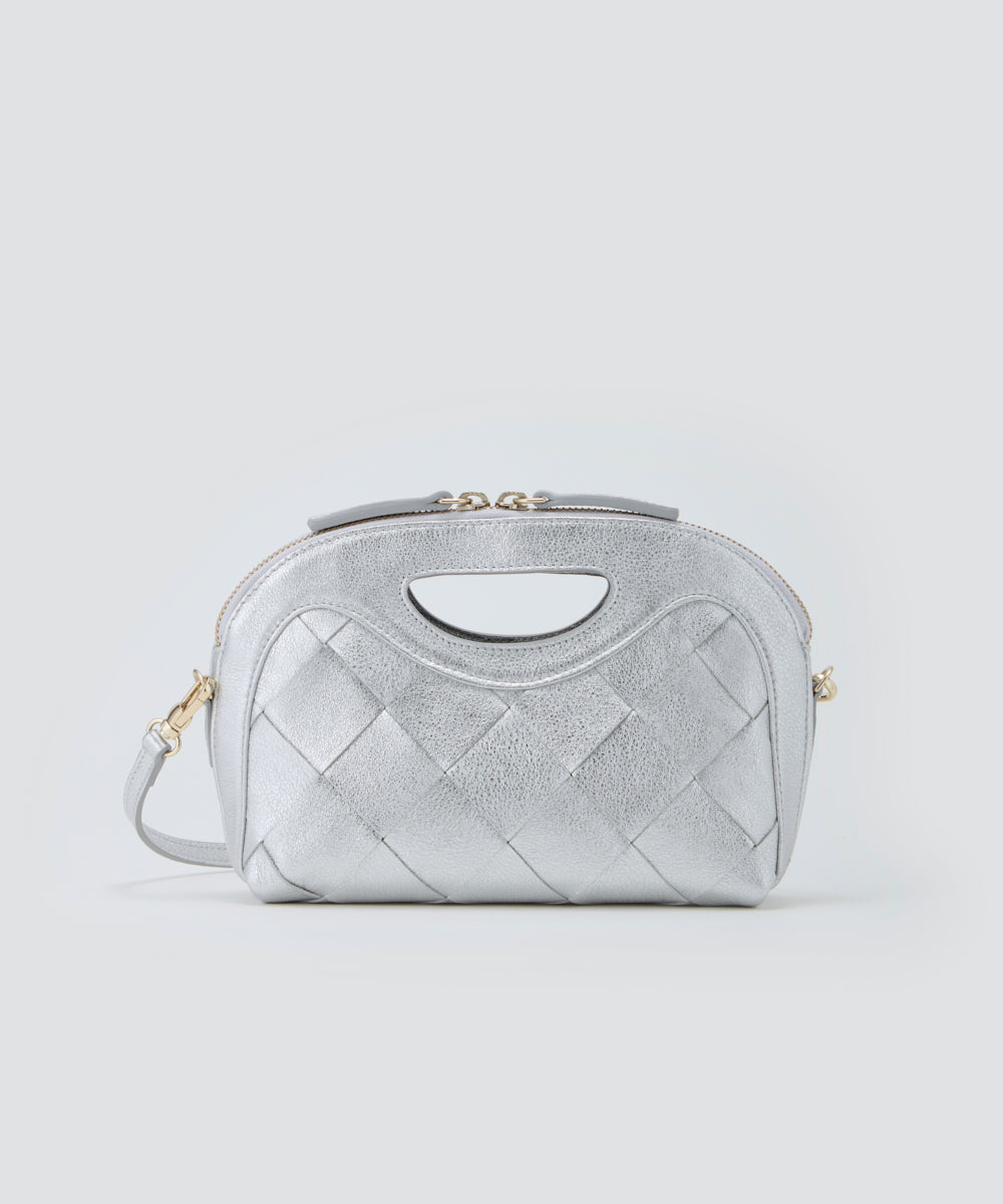 PELLLICO BAG ANELLI イントレチャート MINIME バッグ SILVER | AMAN ...