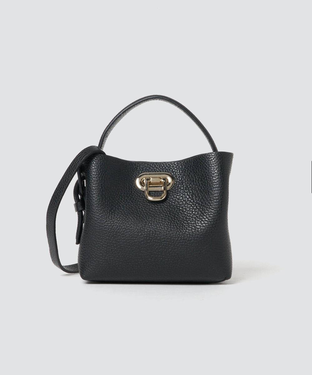 PELLICO BAG | ANELLI TURNLOCK MINI バッグ BLACK - アマンオンライン