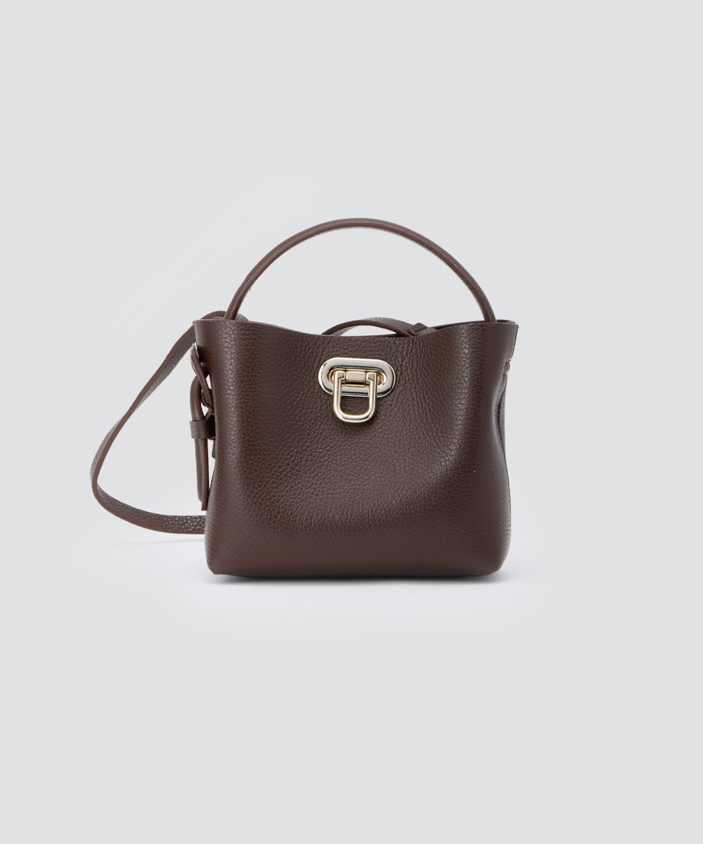 PELLICO BAG | ANELLI TURNLOCK MINI バッグ BROWN - アマンオンライン