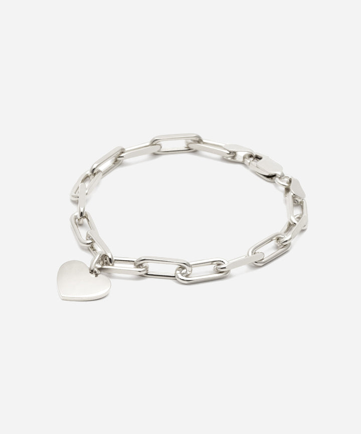 LOVE CHARM CHAIN BRACELET チェーン ブレスレット SILVER (シルバー)