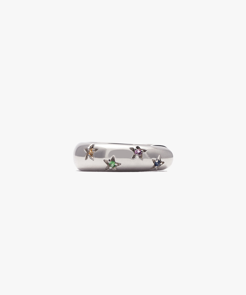 ピアス Meteor Single Earrings Météorites Silver Stud Earrings with Pearl | APM Monaco