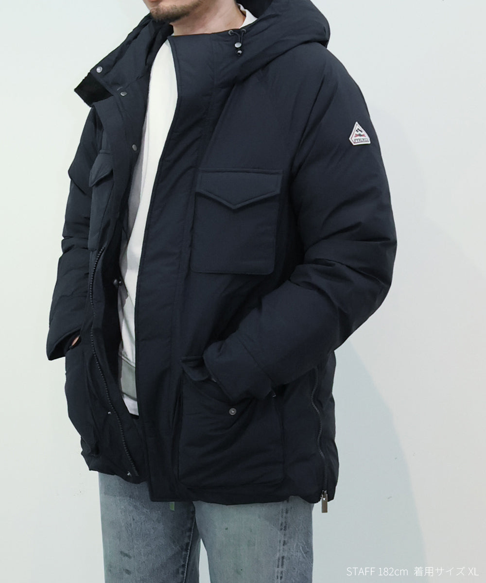 BAZUS フィールドジャケット風 ダウンジャケット