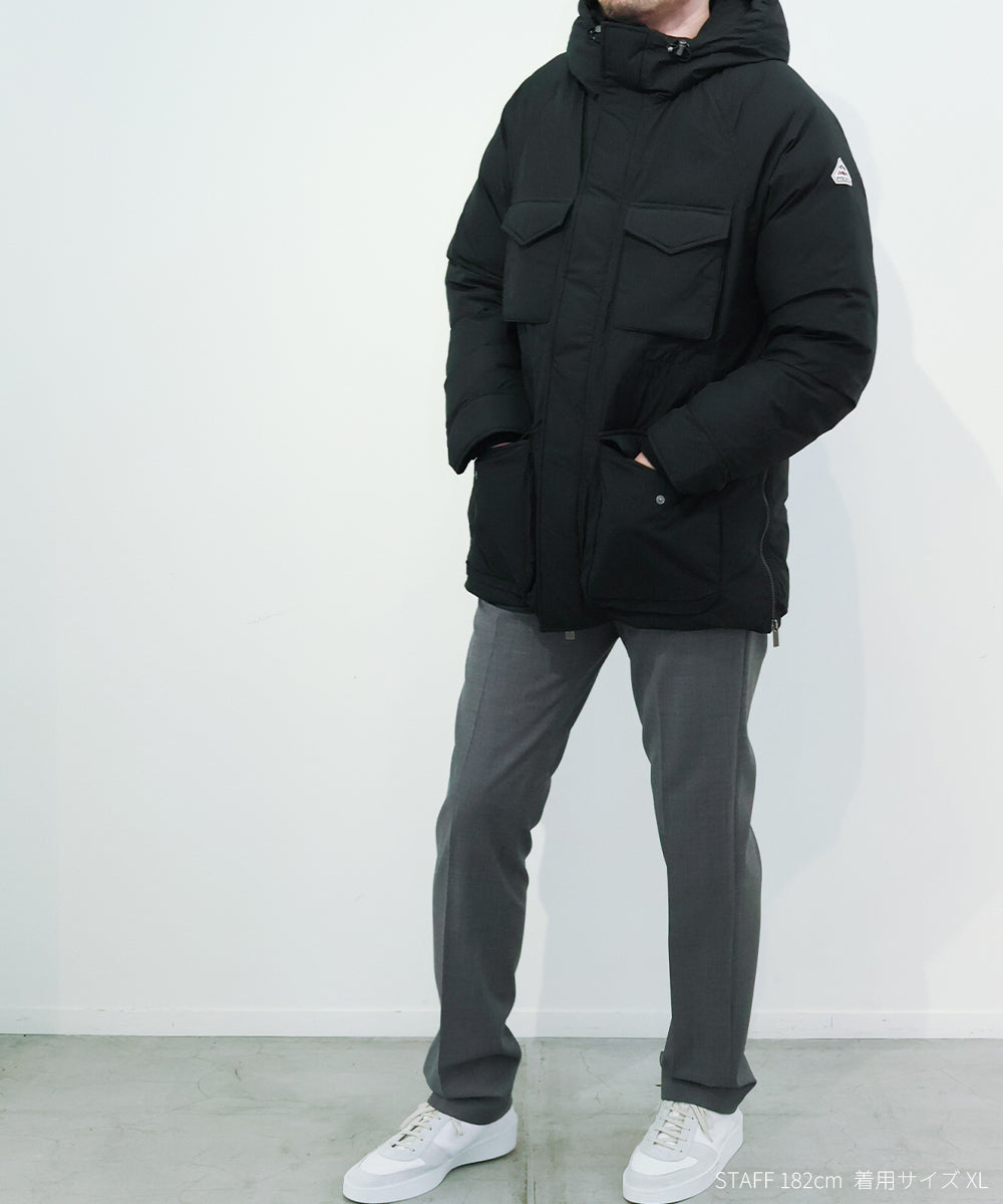 BAZUS フィールドジャケット風 ダウンジャケット