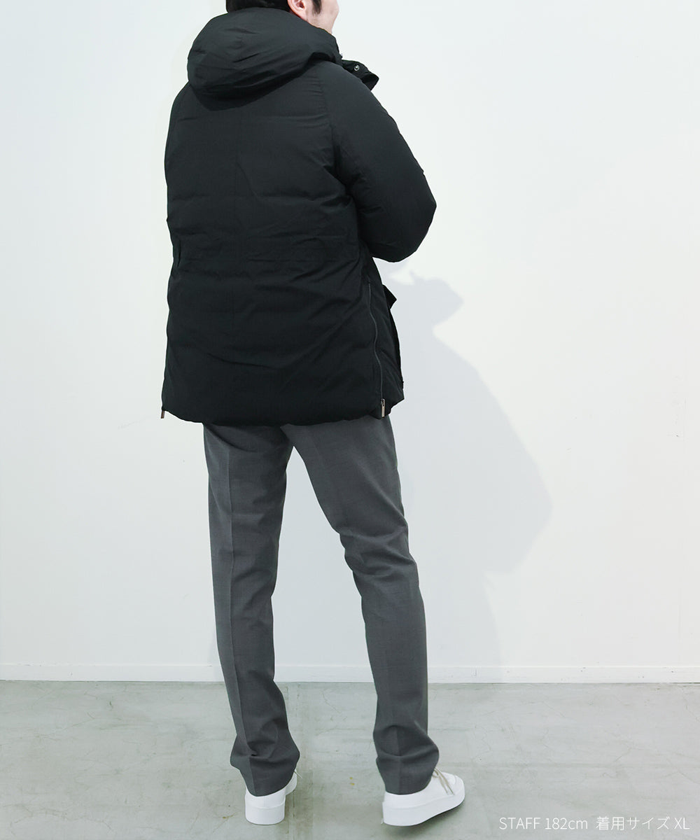 BAZUS フィールドジャケット風 ダウンジャケット