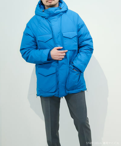 BAZUS フィールドジャケット風 ダウンジャケット