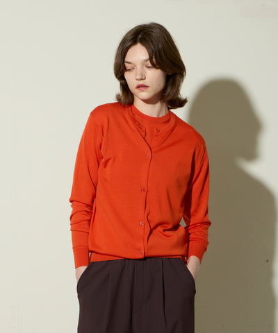 PIPPA 丸首カーディガン