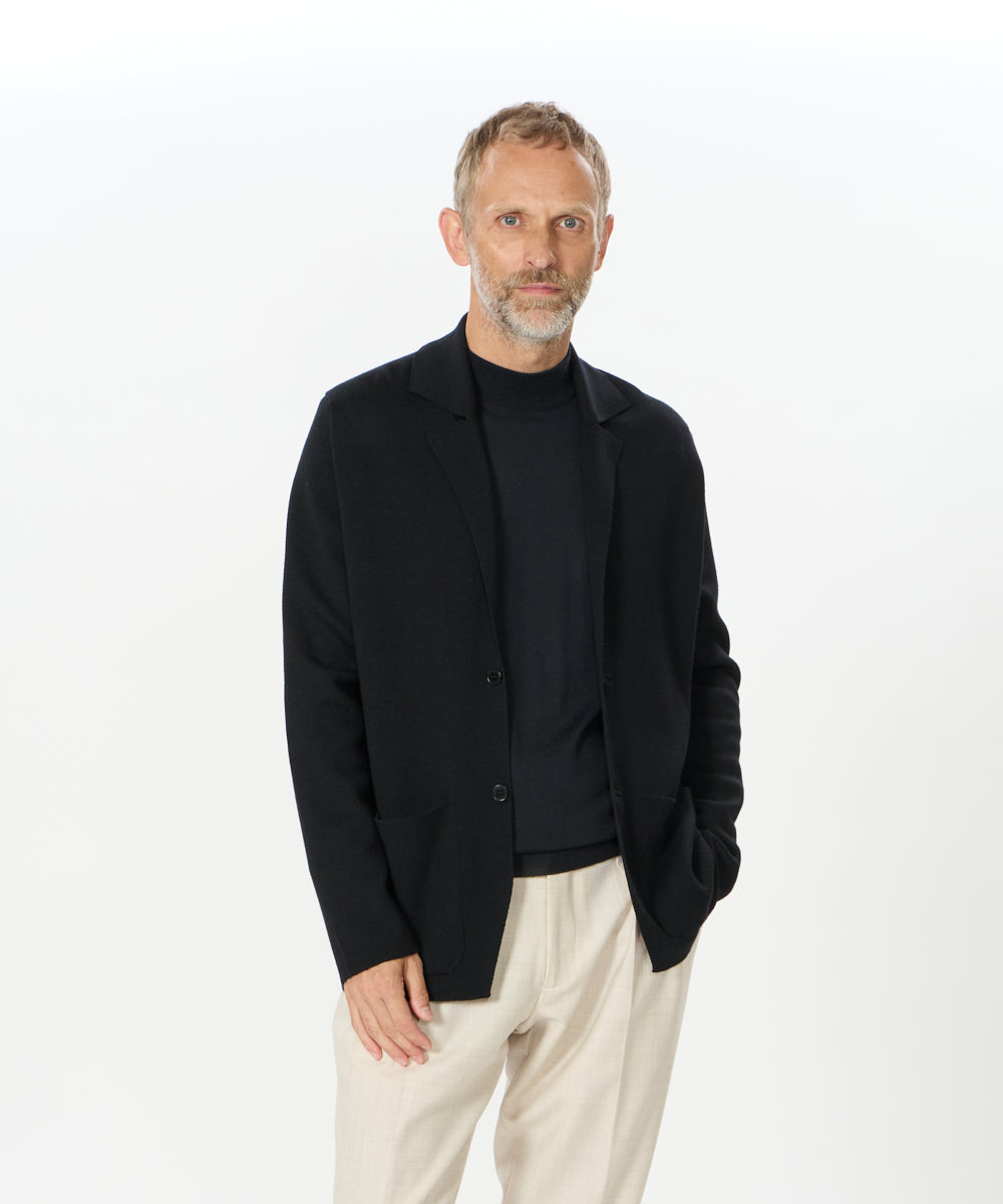 美品 定番 john smedley isis黒 L コモリ アプレッセ JOHN SMEDLEY 