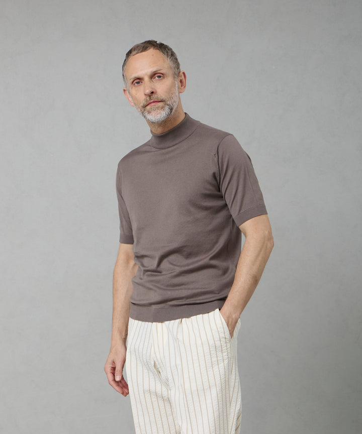 JOHN SMEDLEY | ARBER 半袖 モックネックセーター - アマンオンライン