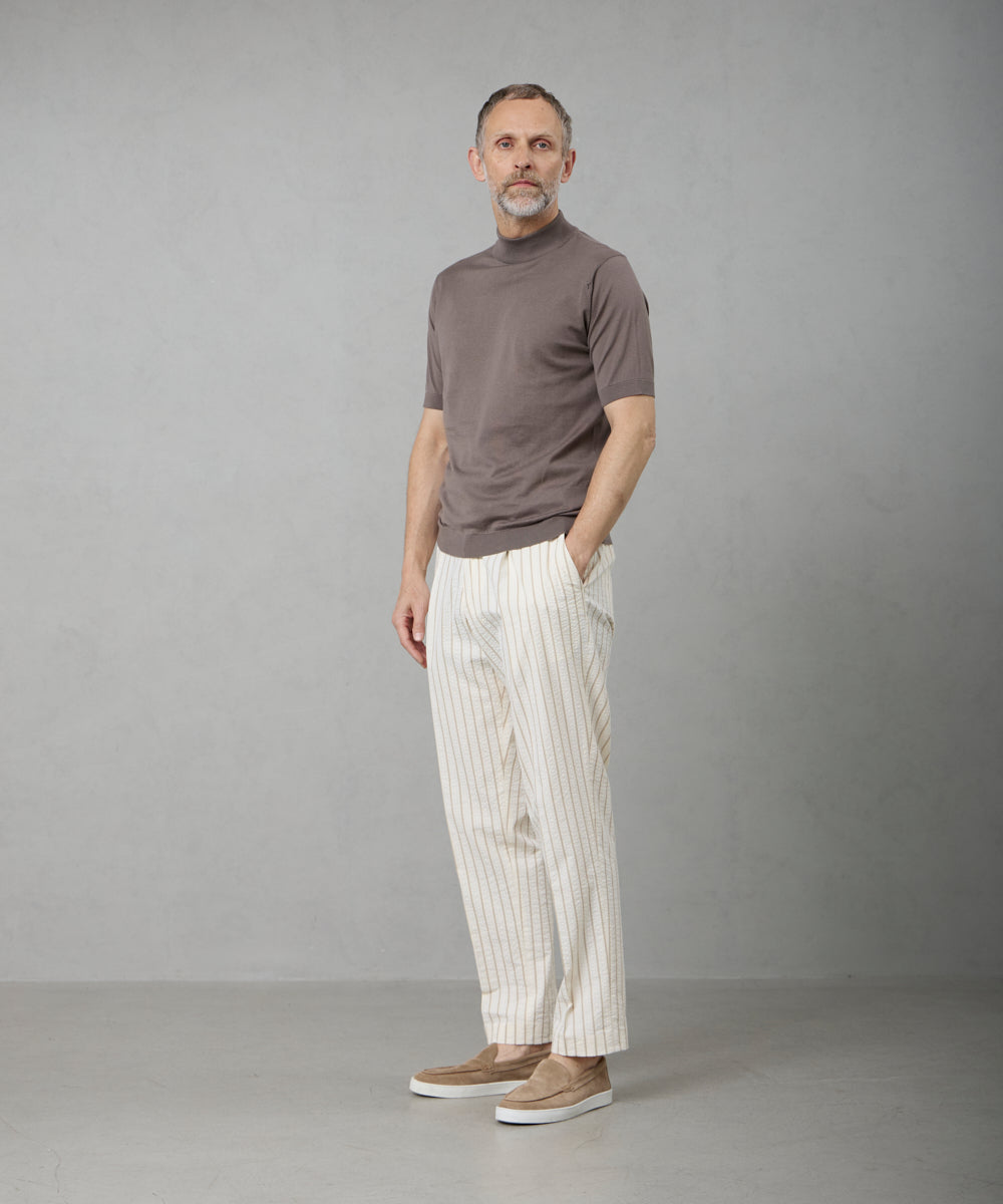 JOHN SMEDLEY | ARBER 半袖 モックネックセーター - アマンオンライン