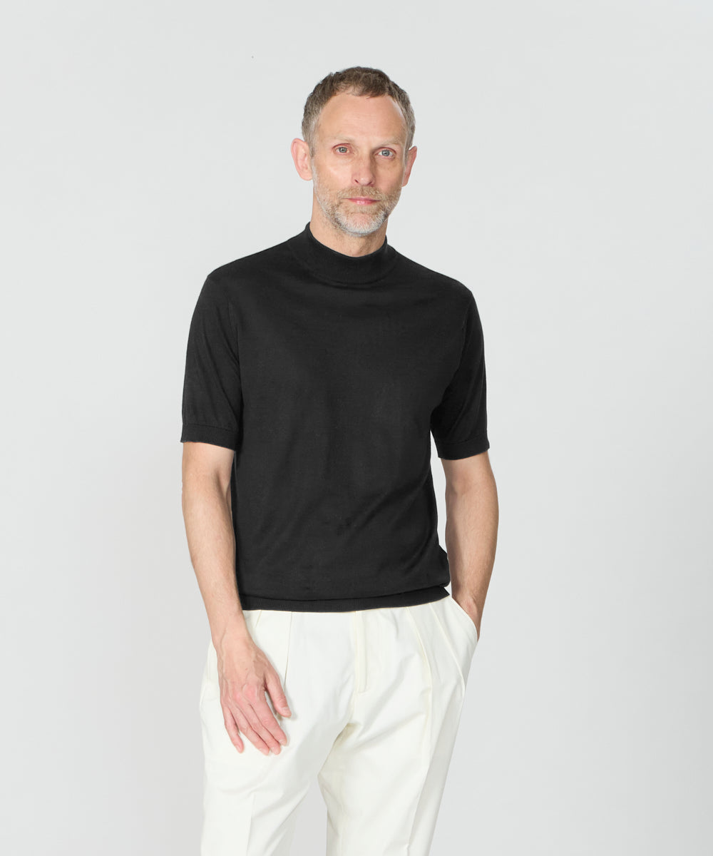 JOHN SMEDLEY | ARBER 半袖 モックネックセーター - アマンオンライン