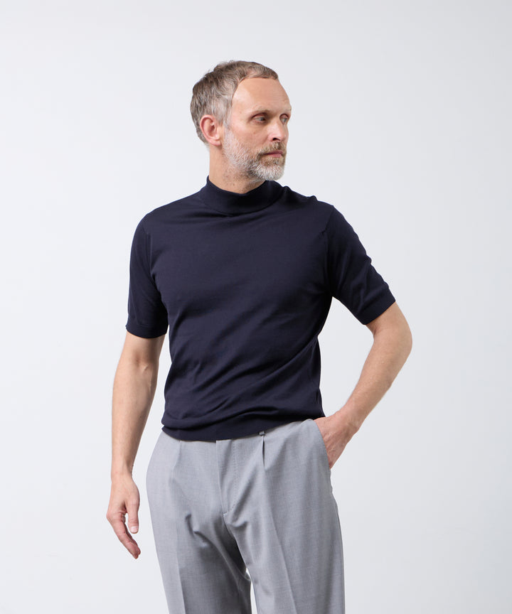 JOHN SMEDLEY | ARBER 半袖 モックネックセーター - アマンオンライン