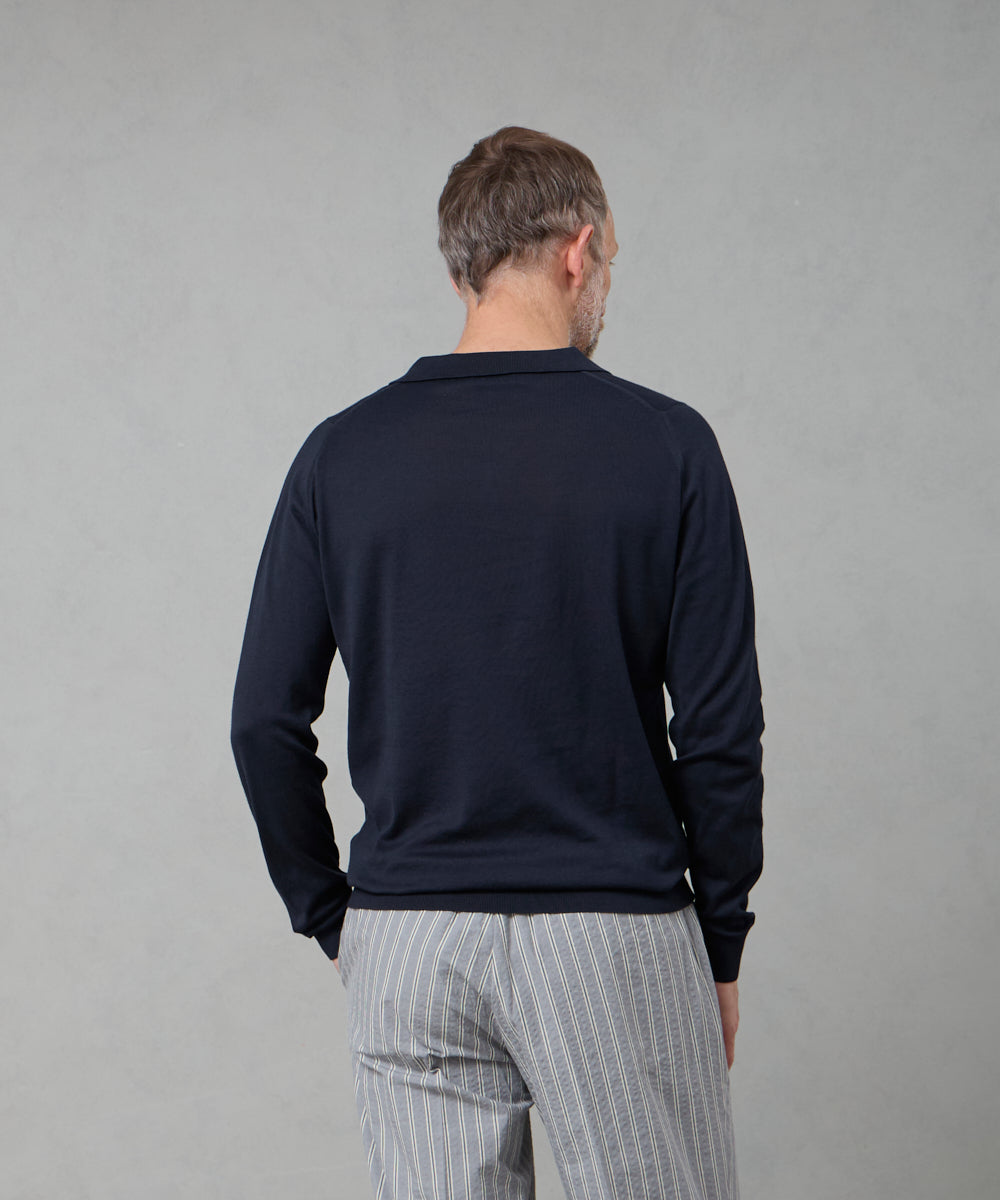 JOHN SMEDLEY | AYRES 長袖 スキッパーポロ - アマンオンラインストア