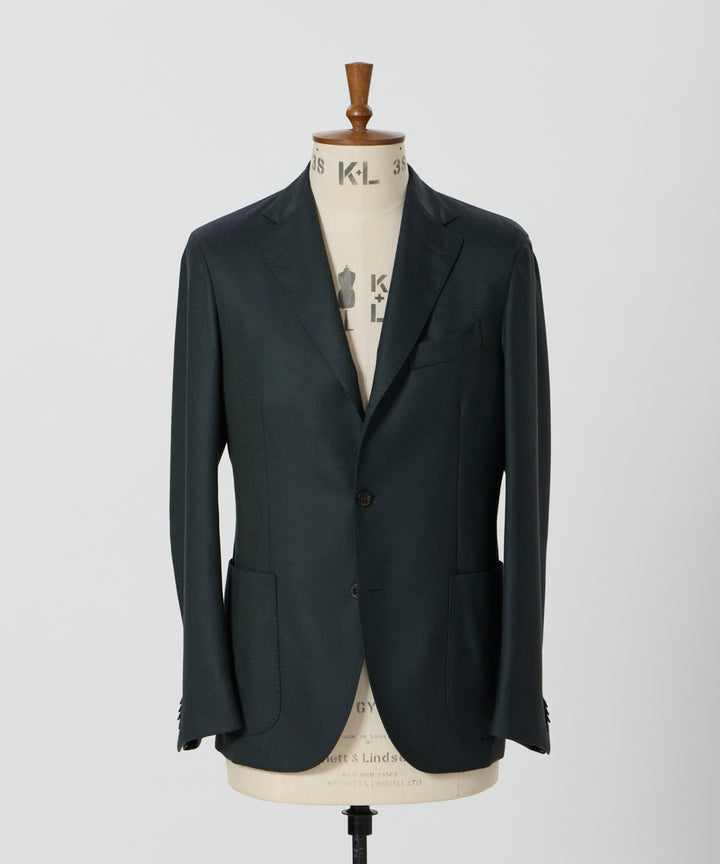 BOGLIOLI DOVER テーラードジャケット アンコンジャケットグレー48 二子玉) BOGLIOLI ボリオリ DOVERドーヴァー チェックウールアンコン