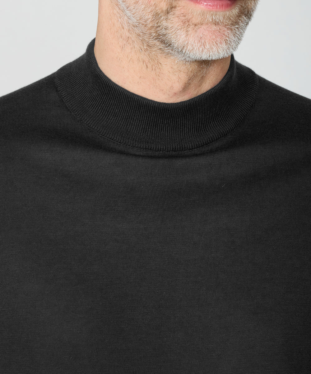 JOHN SMEDLEY | ARBER 半袖モックネックセーター - アマン