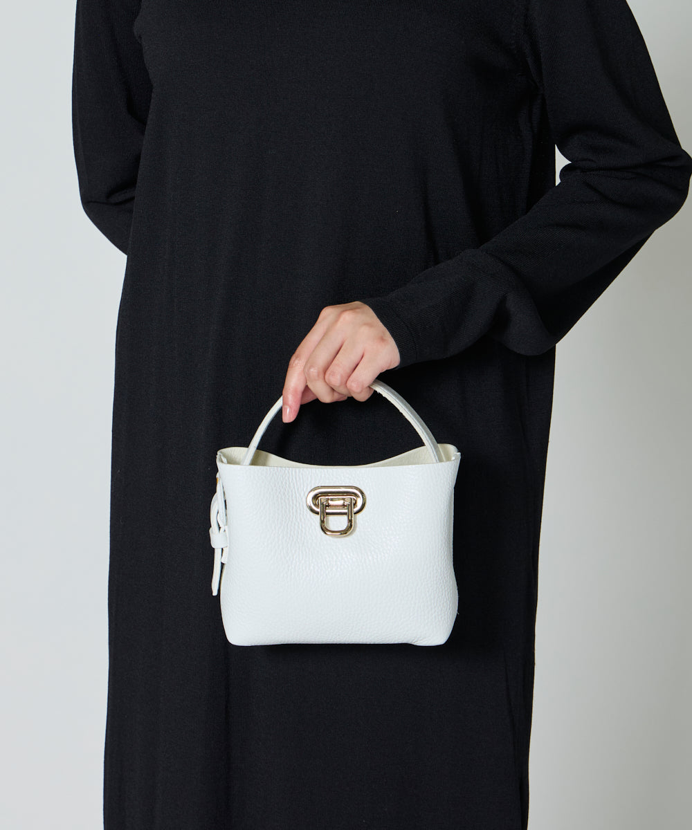 ANELLI TURNLOCK MINI バッグ WHITE
