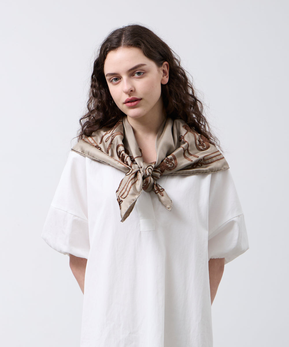 ASAUCE MELER | テープエンブロイダリーバンダナスカーフ - アマン