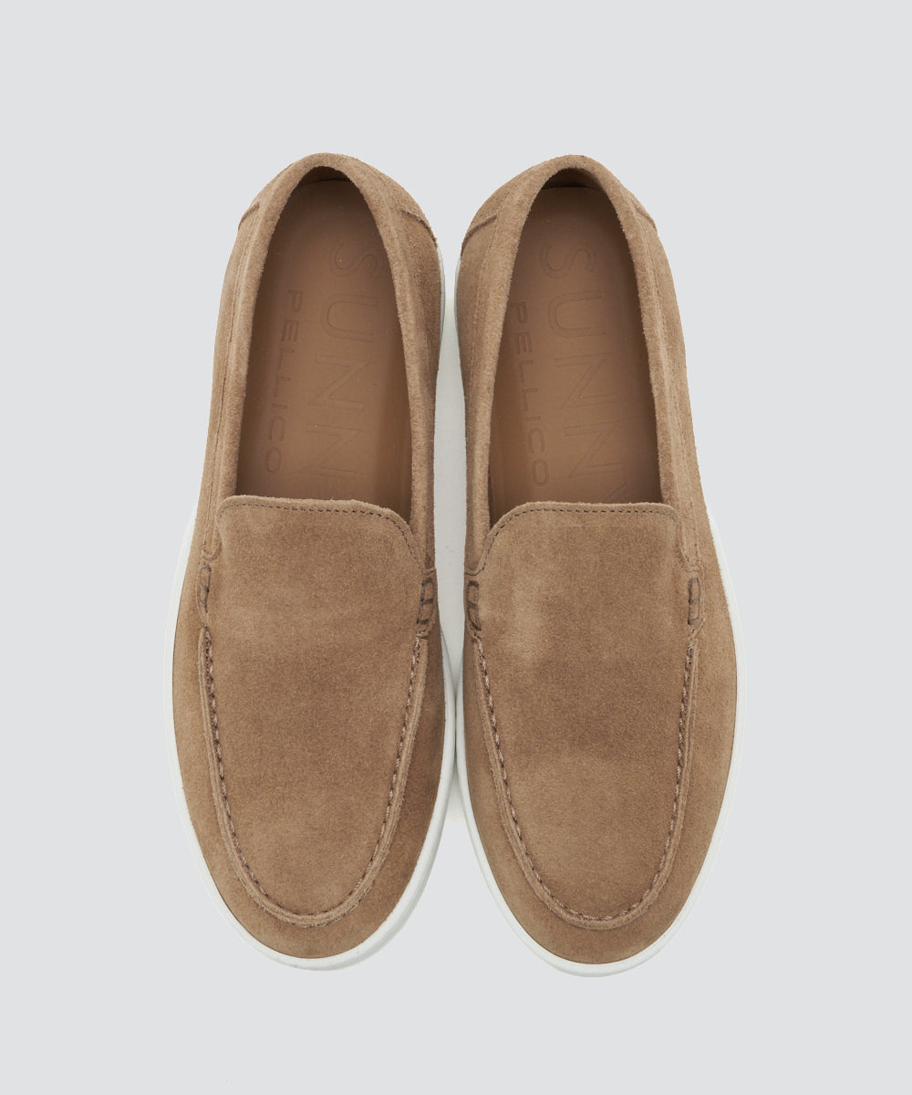 PELLICO SUNNY | メンズ スウェード スリッポン 2.5cm BEIGE - アマン