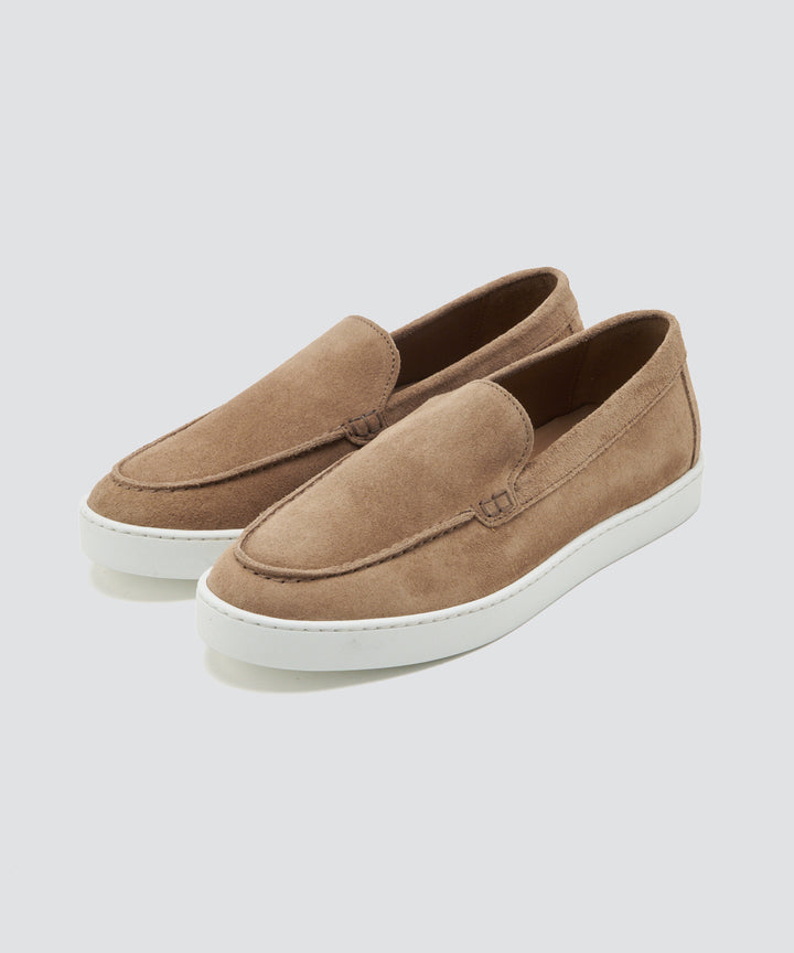 PELLICO SUNNY | メンズ スウェード スリッポン 2.5cm BEIGE - アマン