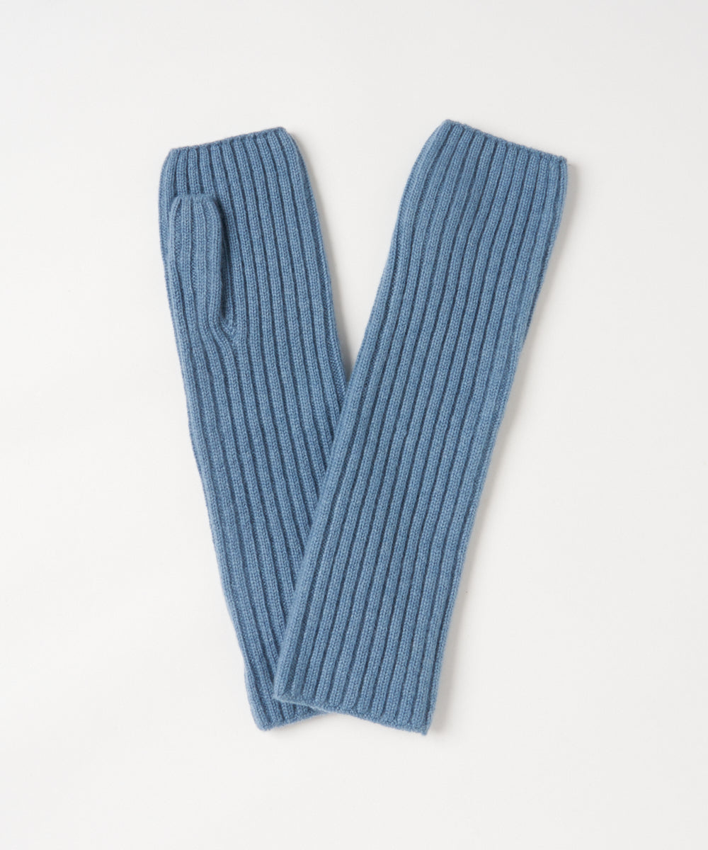 ミドルゲージカシミヤ2×2リブアームウォーマー
