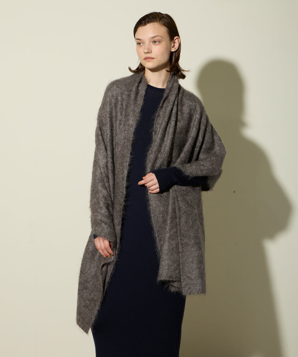 カシミヤファーニットストール