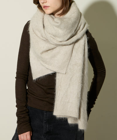 カシミヤファーニットストール