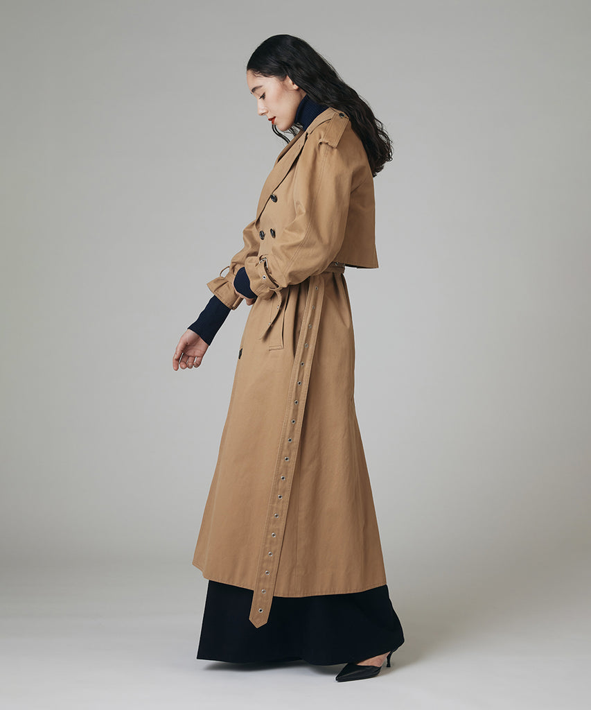 Lachement COTTON GYABARDIN 3WAY TRENCH COAT トレンチ