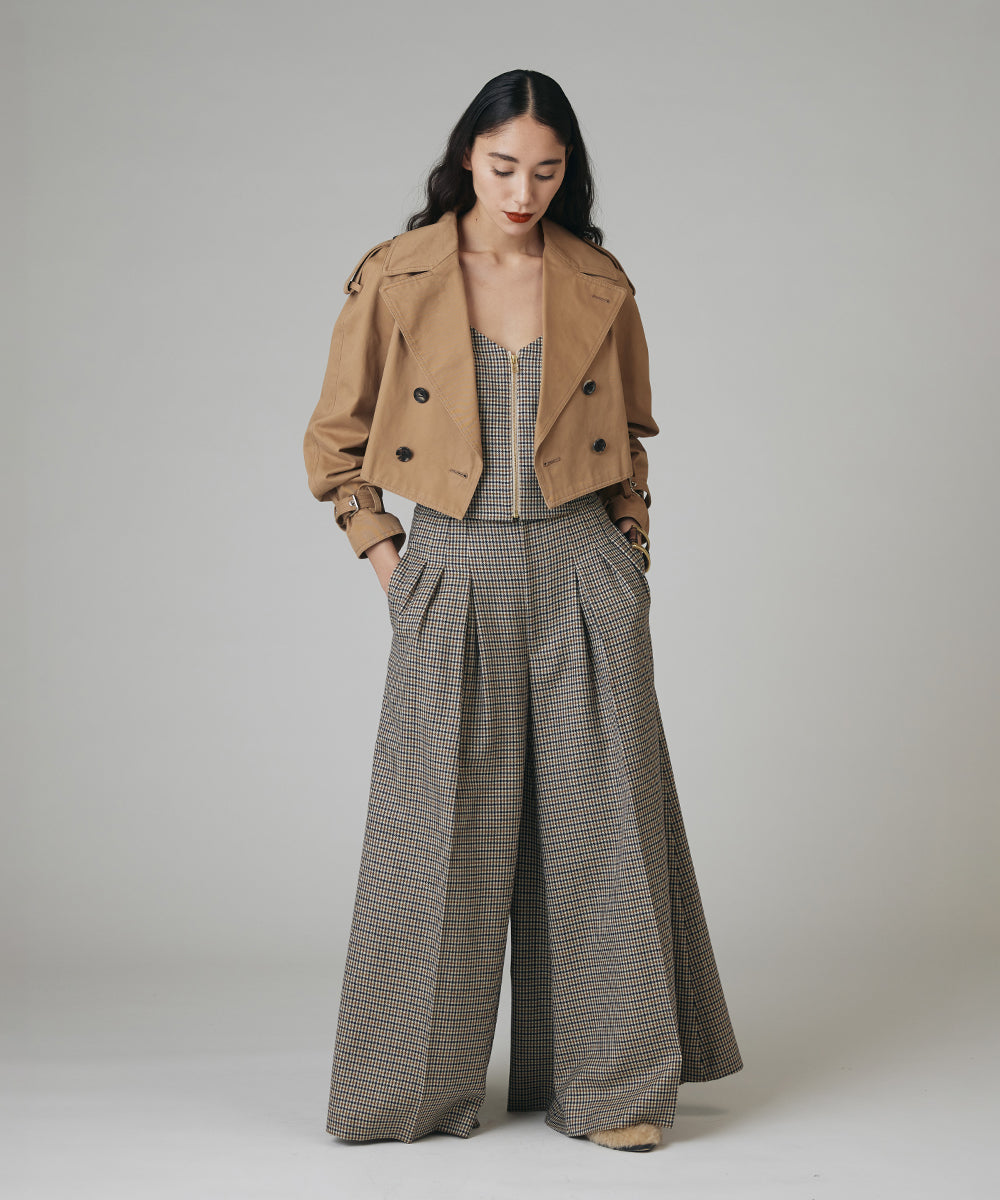 COTTON GYABARDIN 3WAY TRENCH COAT | 3WAY トレンチコート