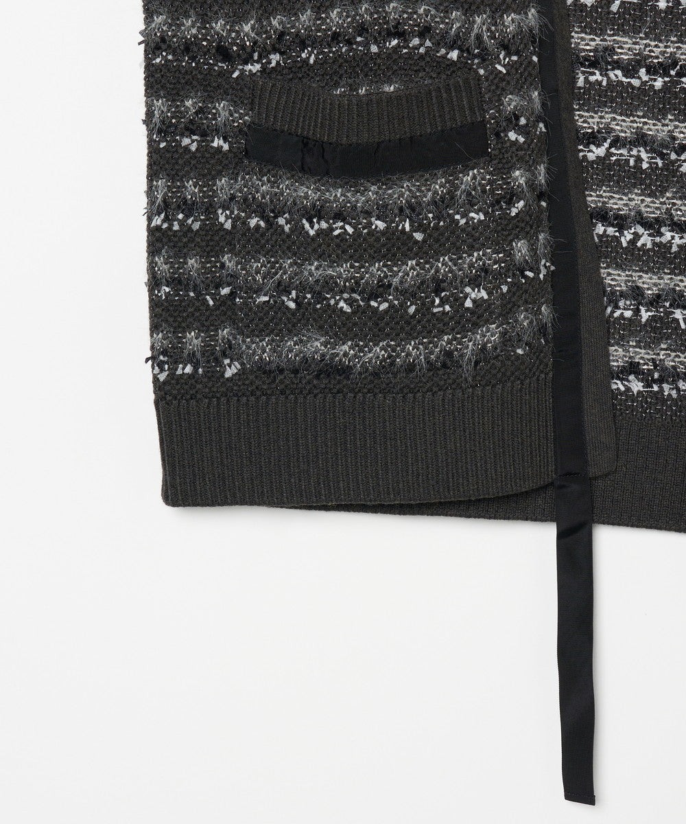 TWEED LOOK KNIT C/D | ツイード風 カーディガン