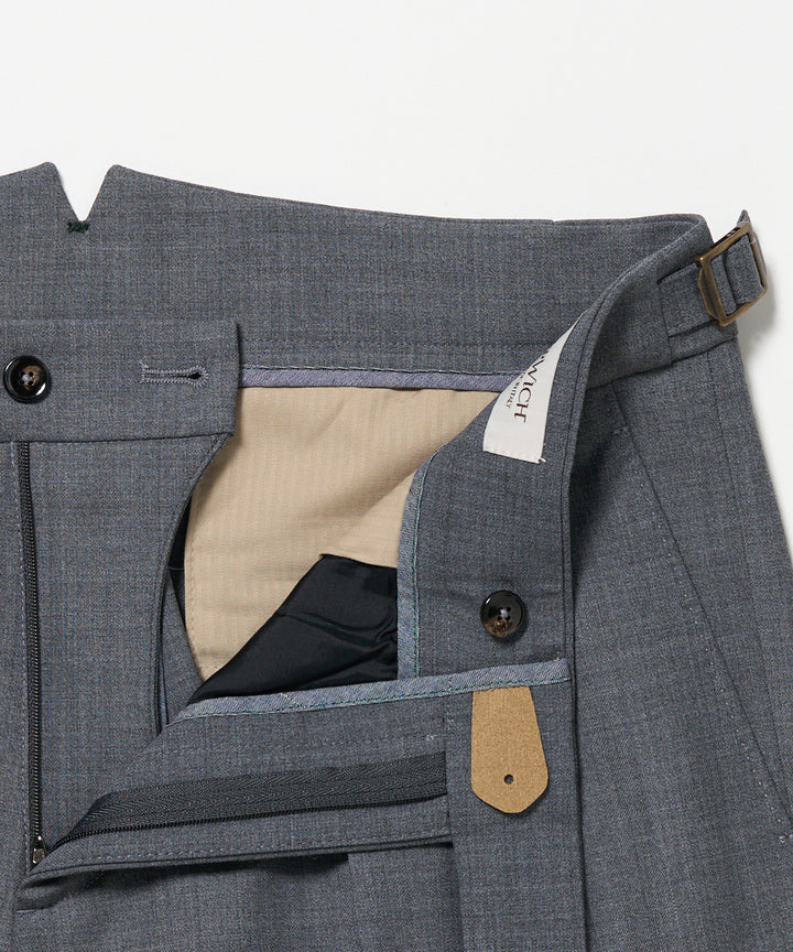 BERWICH | SCOTCH ツープリーツアジャスター付きパンツ/SCOTCH