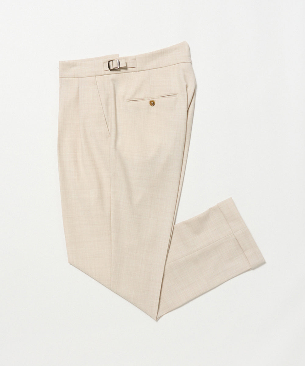 BERWICH | SCOTCH ツープリーツアジャスター付きパンツ/SCOTCH