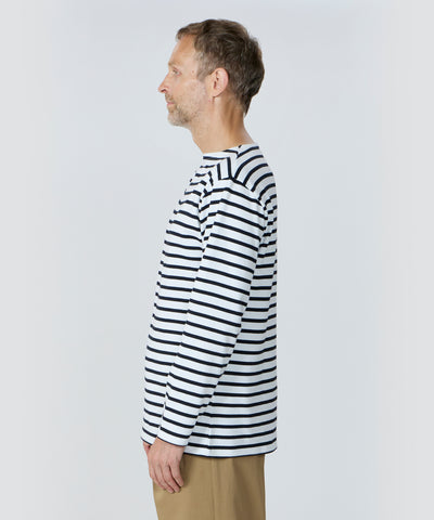 Unisex ボートネック ロングスリーブ ベーシックフィット