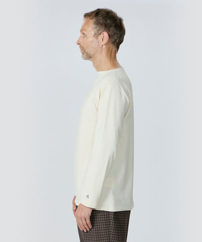 Unisex ボートネック ロングスリーブ ベーシックフィット