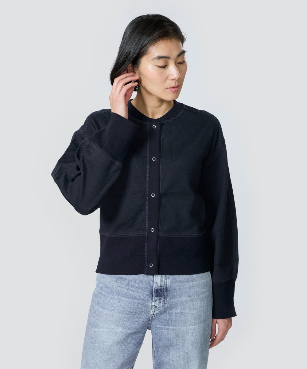 【PREMIUM】【最高級★LUXURY STYLE】【全3色】ポケットカーディガン　ネイビー ホワイト ピンク【pocket-0311aouter】( lam )(240325) Armor-lux ブルトンリラックスカーディガン ジャケット AMAN
