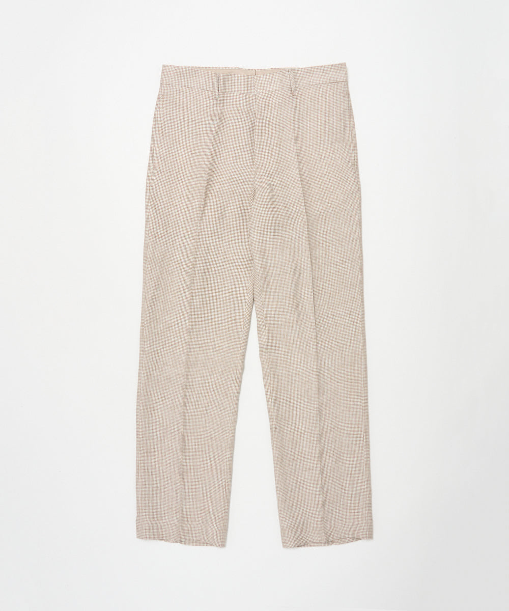 MARNI新品未使用　千鳥格子パンツ　ピンク×ベージュ×ホワイト BERWICH | LUCANO LONG 千鳥格子 リネンパンツ AN1388 - アマン