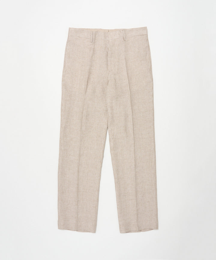 MARNI新品未使用　千鳥格子パンツ　ピンク×ベージュ×ホワイト BERWICH | LUCANO LONG 千鳥格子 リネンパンツ AN1388 - アマン