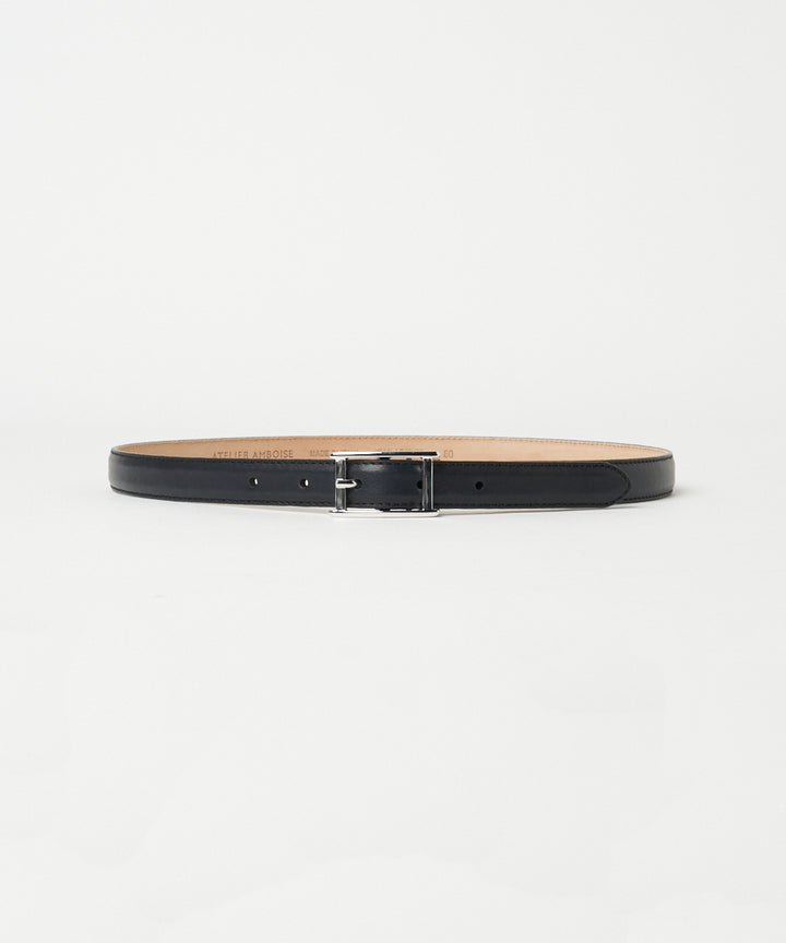 Hバックル ナローベルト NERO (ブラック)