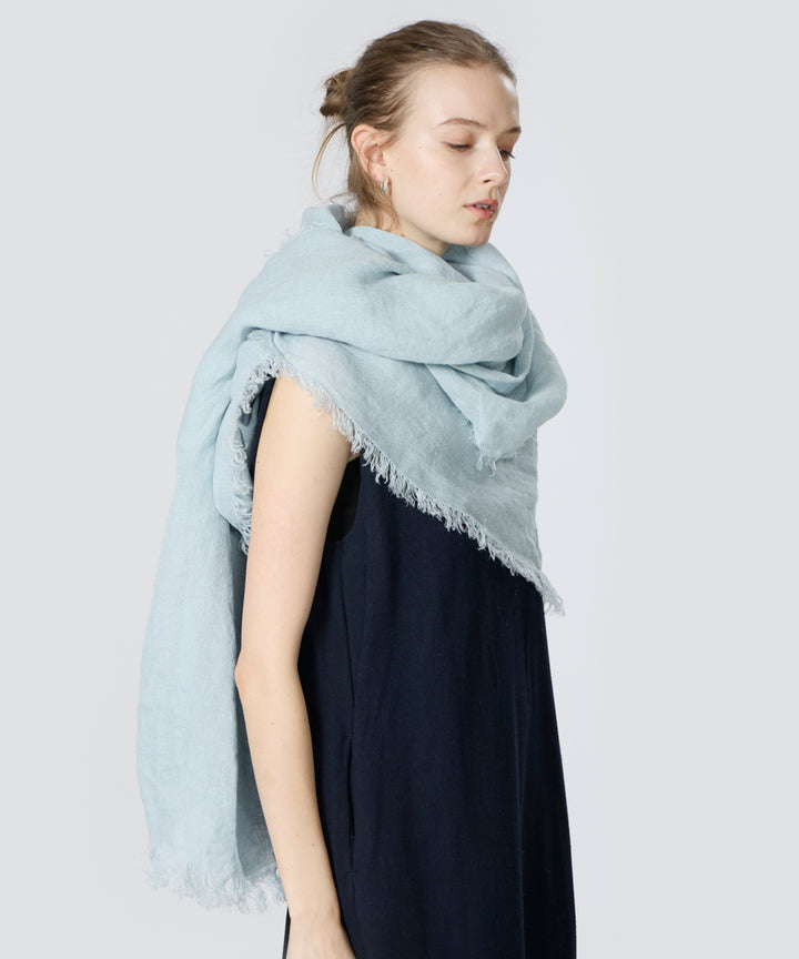 フランダース産 リネンガーゼストール CloudSax (ライトサックス)