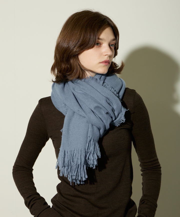 ASAUCE MELER カシミヤ ストール ASAUCE MELER / カシミヤマイクロバスケットストール｜ESTNATION