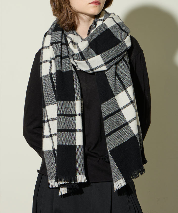 ASAUCE MELER | ウルトラファインラムミニバスケットタータンストール