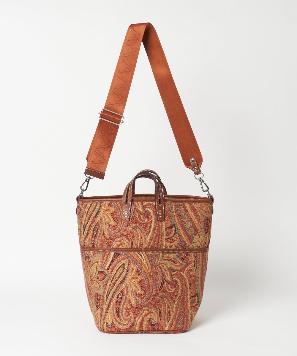 SHIP HOBO ORANGE PAISLEY