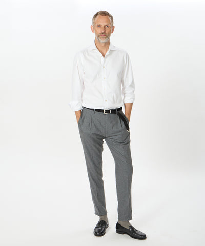 HBARBER 【干場義雅氏別注モデル】ツープリーツテーパードパンツ/H BARBER(アッカ バーバー)/RWSLTX