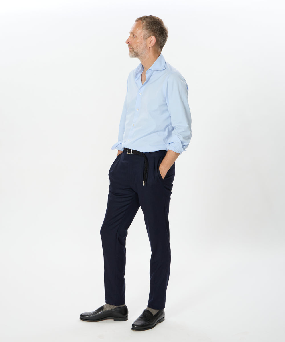 HBARBER 【干場義雅氏別注モデル】ツープリーツテーパードパンツ/H BARBER(アッカ バーバー)/RWSLTX