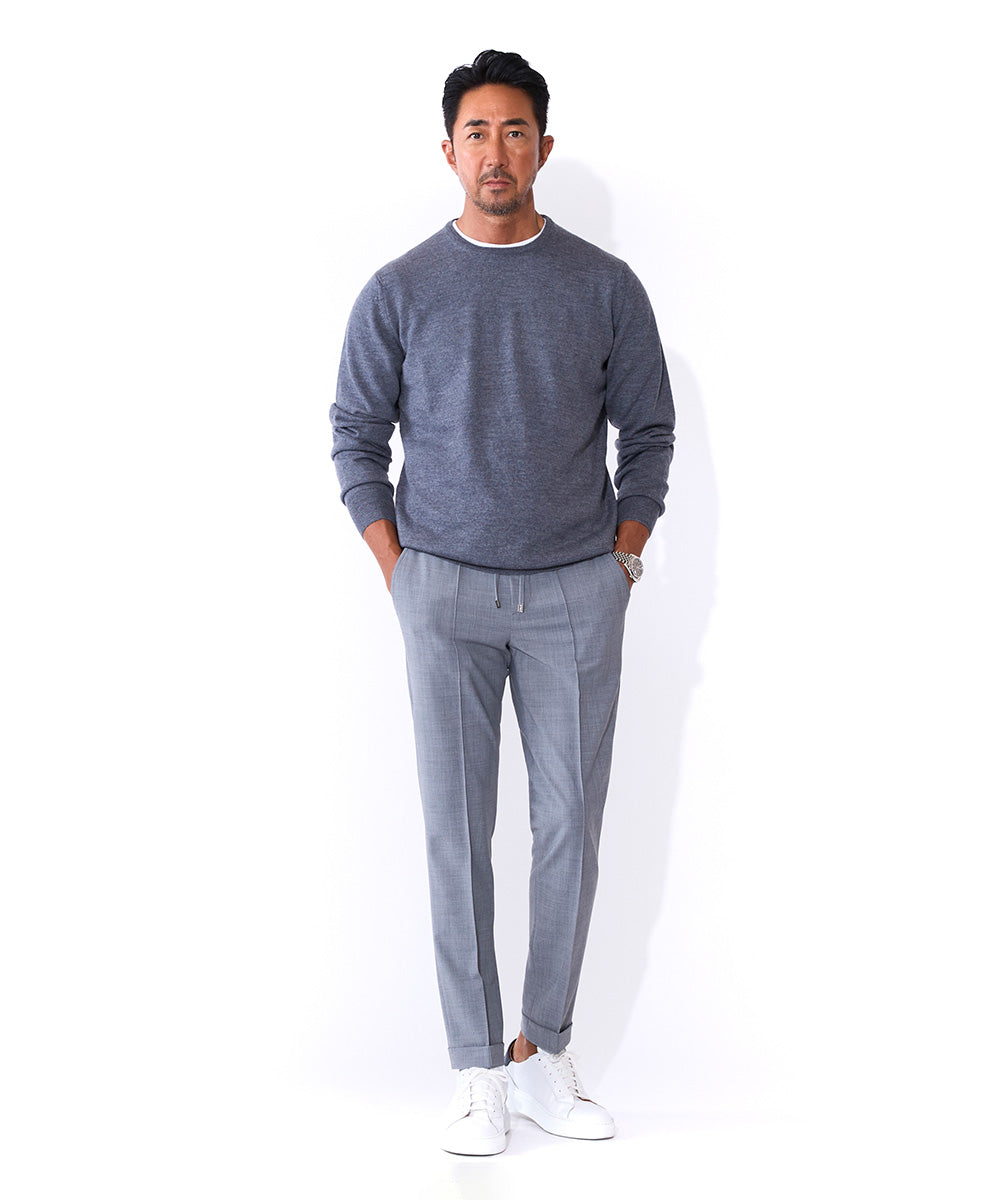 明日まで限定⭐️【未使用】BERWICH コットンリネン　チノパンツ46 ネイビー 明日まで限定⭐️【未使用】BERWICH コットンリネン チノパンツ