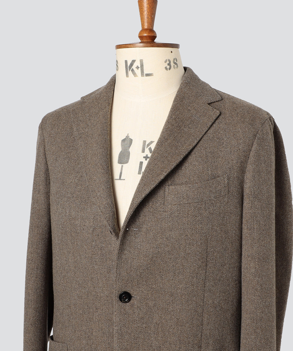 BOGLIOLI ボリオリ DOVER カシミヤ混フランネルウールジャケット50 BOGLIOLI ボリオリ DOVER カシミヤ混フランネルウールジャケット50