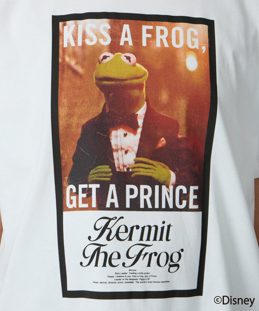 Kermit the Frog |  KISS A FROG, GET A PRINCE ハーフスリーブ Tシャツ